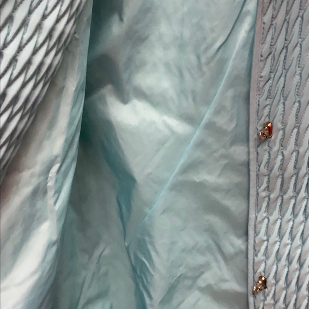 Gallery Quilted Blue Jacket Medium - image 4